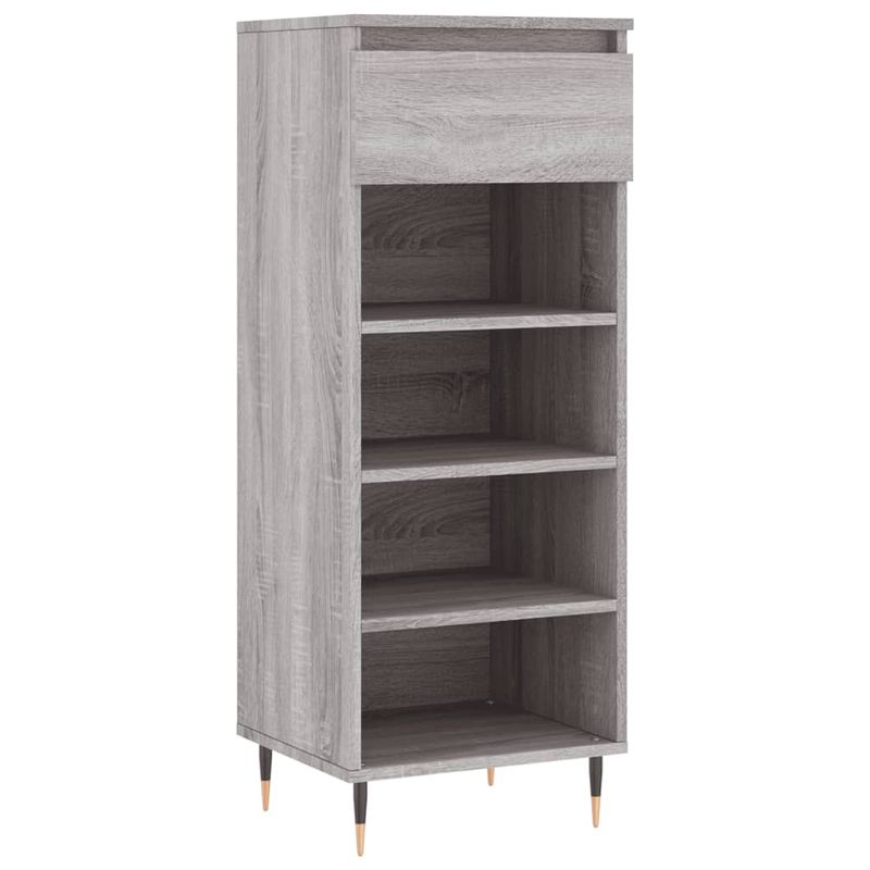Casa si Gradina - Mobilier - Organizare si depozitare - Organizator incaltaminte - Pantofar, gri sonoma, 40x36x105 cm, lemn prelucrat - Infinity.ro