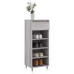 Casa si Gradina - Mobilier - Organizare si depozitare - Organizator incaltaminte - Pantofar, gri sonoma, 40x36x105 cm, lemn prelucrat - Infinity.ro