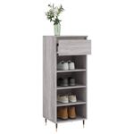 Casa si Gradina - Mobilier - Organizare si depozitare - Organizator incaltaminte - Pantofar, gri sonoma, 40x36x105 cm, lemn prelucrat - Infinity.ro
