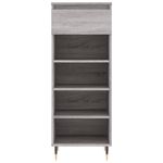 Casa si Gradina - Mobilier - Organizare si depozitare - Organizator incaltaminte - Pantofar, gri sonoma, 40x36x105 cm, lemn prelucrat - Infinity.ro