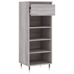 Casa si Gradina - Mobilier - Organizare si depozitare - Organizator incaltaminte - Pantofar, gri sonoma, 40x36x105 cm, lemn prelucrat - Infinity.ro