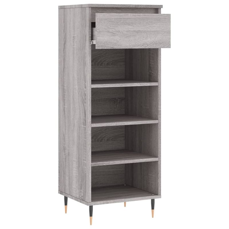 Casa si Gradina - Mobilier - Organizare si depozitare - Organizator incaltaminte - Pantofar, gri sonoma, 40x36x105 cm, lemn prelucrat - Infinity.ro