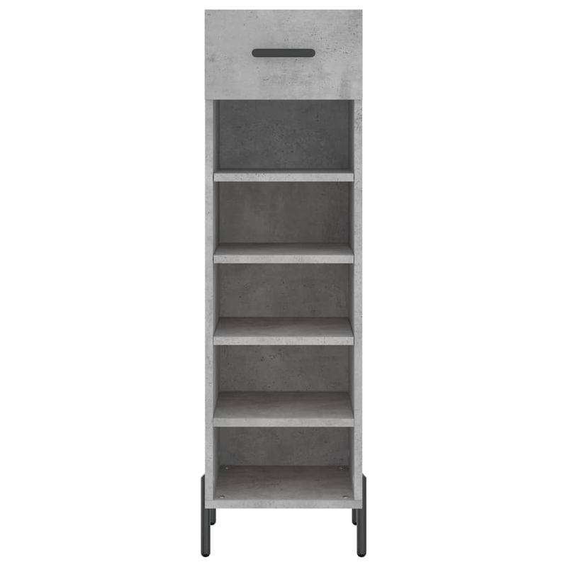 Casa si Gradina - Mobilier - Dulapuri si sifoniere - Dulapuri pantofi - Pantofar, gri beton, 30x35x105 cm, lemn compozit - Infinity.ro