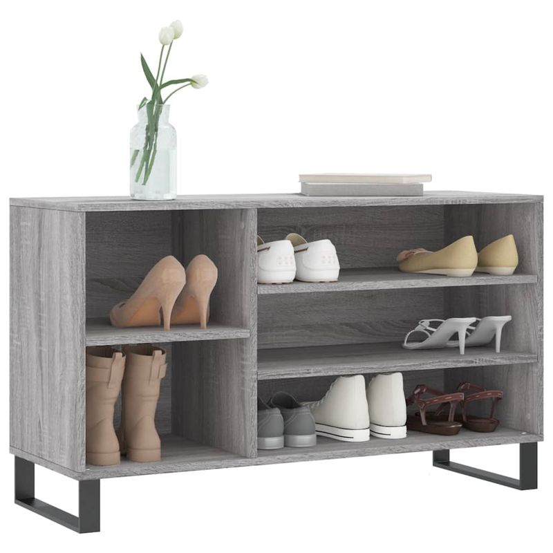 Casa si Gradina - Mobilier - Organizare si depozitare - Organizator incaltaminte - Pantofar, gri sonoma, 102x36x60 cm, lemn prelucrat - Infinity.ro