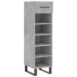 Casa si Gradina - Mobilier - Dulapuri si sifoniere - Dulapuri pantofi - Pantofar, gri beton, 30x35x105 cm, lemn compozit - Infinity.ro