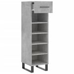 Casa si Gradina - Mobilier - Dulapuri si sifoniere - Dulapuri pantofi - Pantofar, gri beton, 30x35x105 cm, lemn compozit - Infinity.ro