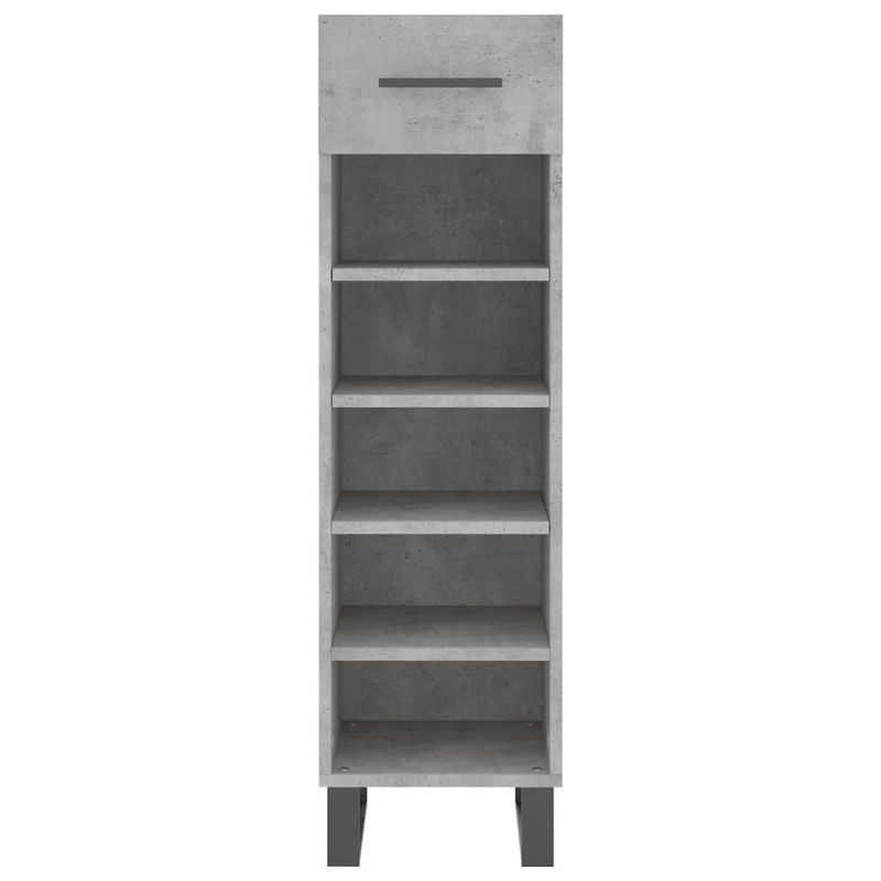 Casa si Gradina - Mobilier - Dulapuri si sifoniere - Dulapuri pantofi - Pantofar, gri beton, 30x35x105 cm, lemn compozit - Infinity.ro