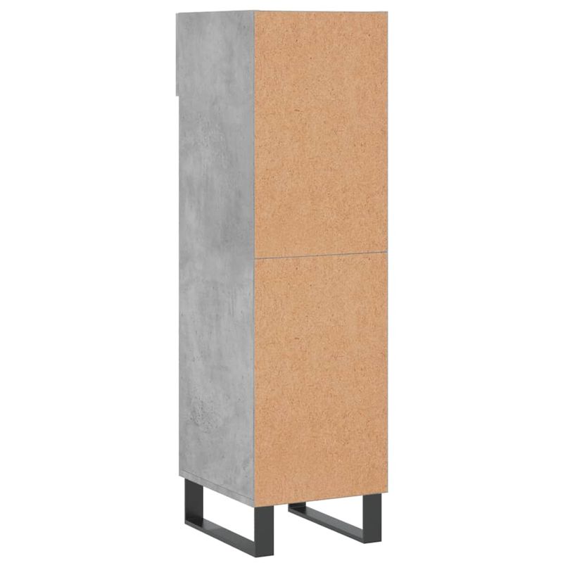 Casa si Gradina - Mobilier - Dulapuri si sifoniere - Dulapuri pantofi - Pantofar, gri beton, 30x35x105 cm, lemn compozit - Infinity.ro