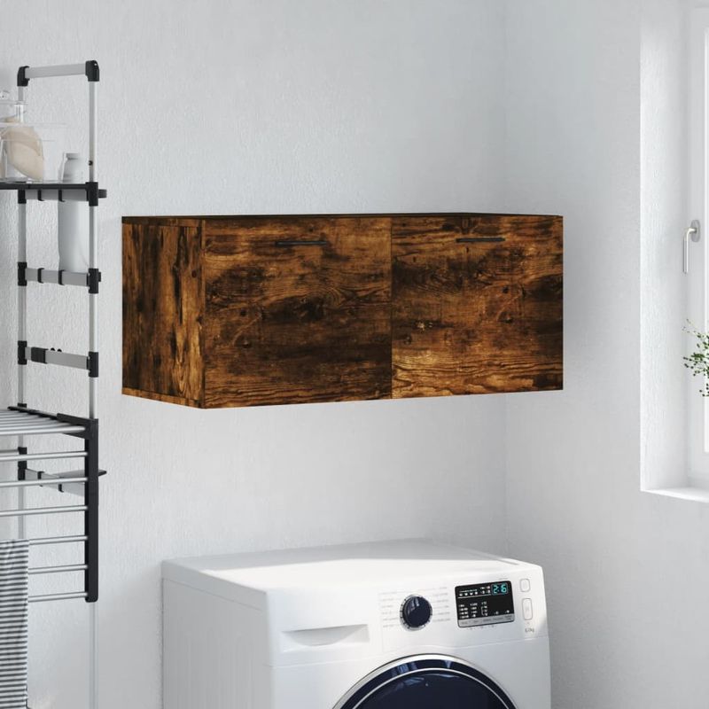 Casa si Gradina - Mobilier - Dulapuri si sifoniere - Dulapuri - Dulap de perete, stejar fumuriu, 80x36,5x35 cm, lemn compozit - Infinity.ro