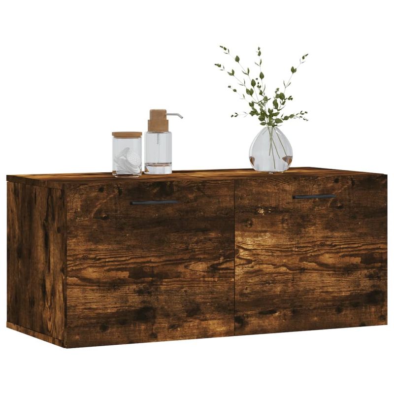 Casa si Gradina - Mobilier - Dulapuri si sifoniere - Dulapuri - Dulap de perete, stejar fumuriu, 80x36,5x35 cm, lemn compozit - Infinity.ro