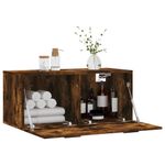 Casa si Gradina - Mobilier - Dulapuri si sifoniere - Dulapuri - Dulap de perete, stejar fumuriu, 80x36,5x35 cm, lemn compozit - Infinity.ro