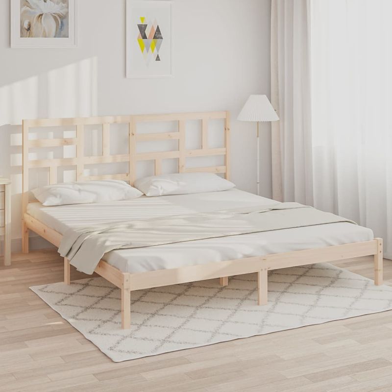 Casa si Gradina - Mobilier - Paturi si accesorii - Paturi - Cadru de pat Super King, 180x200 cm, lemn masiv - Infinity.ro