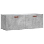 Casa si Gradina - Mobilier - Dulapuri si sifoniere - Dulapuri - Dulap de perete, gri beton, 100x36,5x35 cm, lemn prelucrat - Infinity.ro