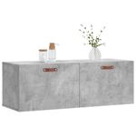 Casa si Gradina - Mobilier - Dulapuri si sifoniere - Dulapuri - Dulap de perete, gri beton, 100x36,5x35 cm, lemn prelucrat - Infinity.ro