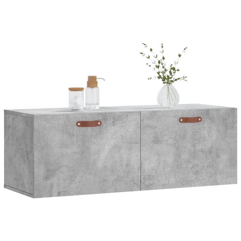 Casa si Gradina - Mobilier - Dulapuri si sifoniere - Dulapuri - Dulap de perete, gri beton, 100x36,5x35 cm, lemn prelucrat - Infinity.ro
