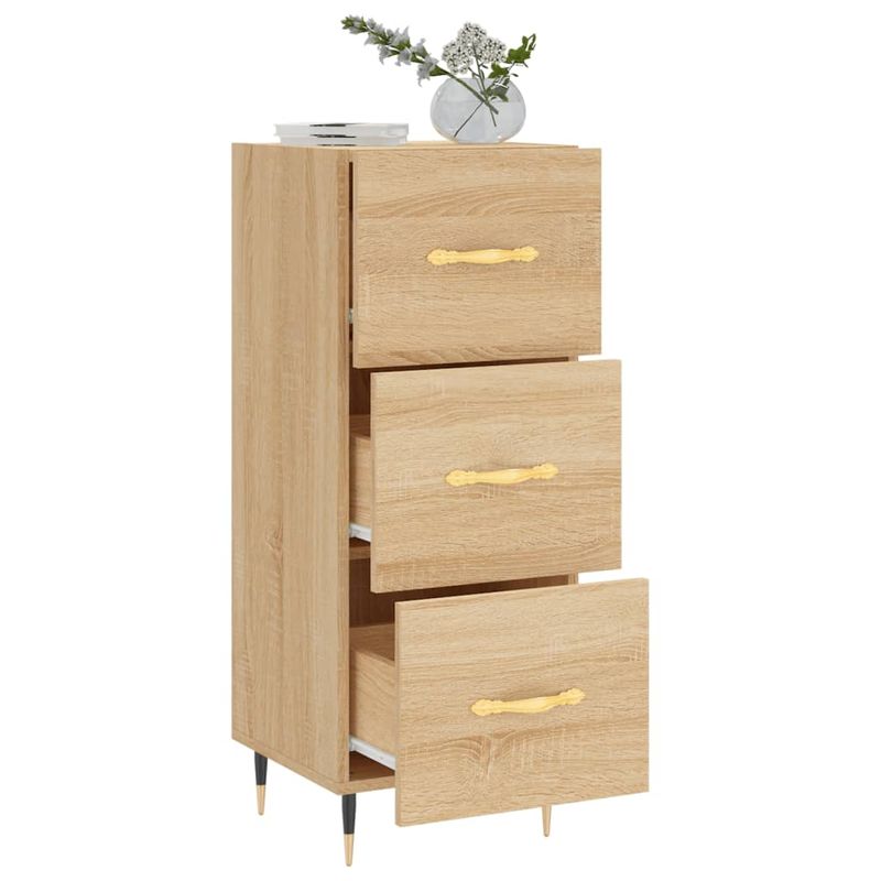 Casa si Gradina - Mobilier - Comode si corpuri - Comode - Servanta, stejar sonoma, 34,5x34x90 cm, lemn compozit - Infinity.ro