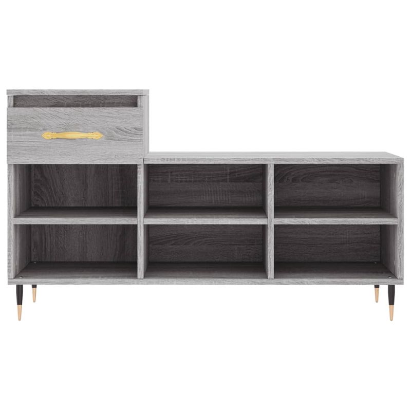 Casa si Gradina - Mobilier - Organizare si depozitare - Organizator incaltaminte - Pantofar, gri sonoma, 102x36x60 cm, lemn prelucrat - Infinity.ro