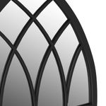 Casa si Gradina - Decoratiuni - Oglinzi - Oglinda, negru, 100x45 cm, fier, utilizare in interior - Infinity.ro