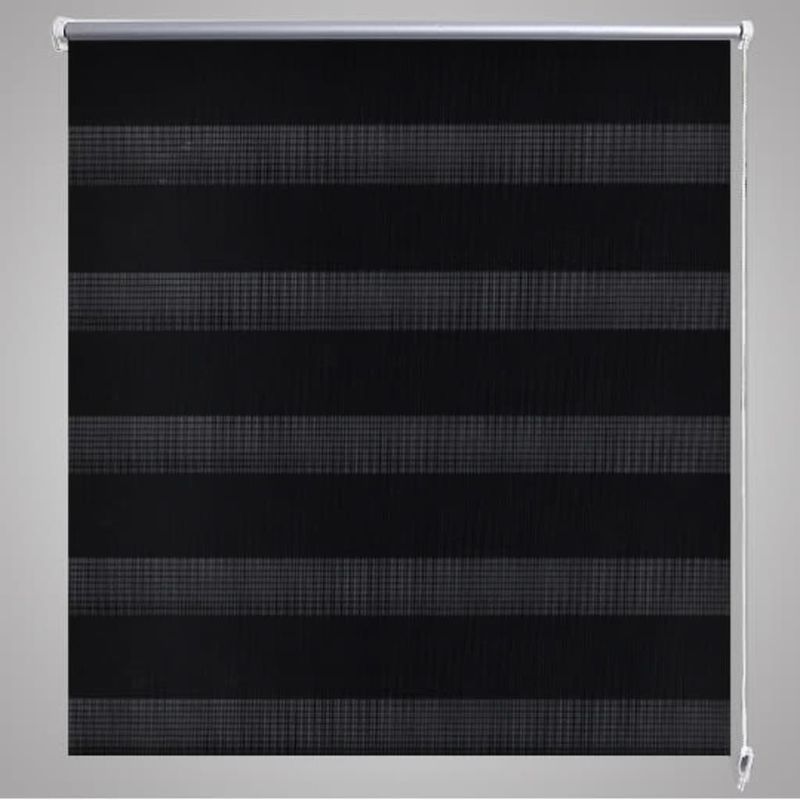 Casa si Gradina - Textile si covoare - Rulouri si jaluzele - Jaluzea tip zebra, 90 x 150 cm, negru - Infinity.ro