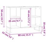 Casa si Gradina - Mobilier - Mobilier baie - Corpuri baie - Dulap pentru baie, alb extralucios, 80x33x60 cm, lemn compozit - Infinity.ro