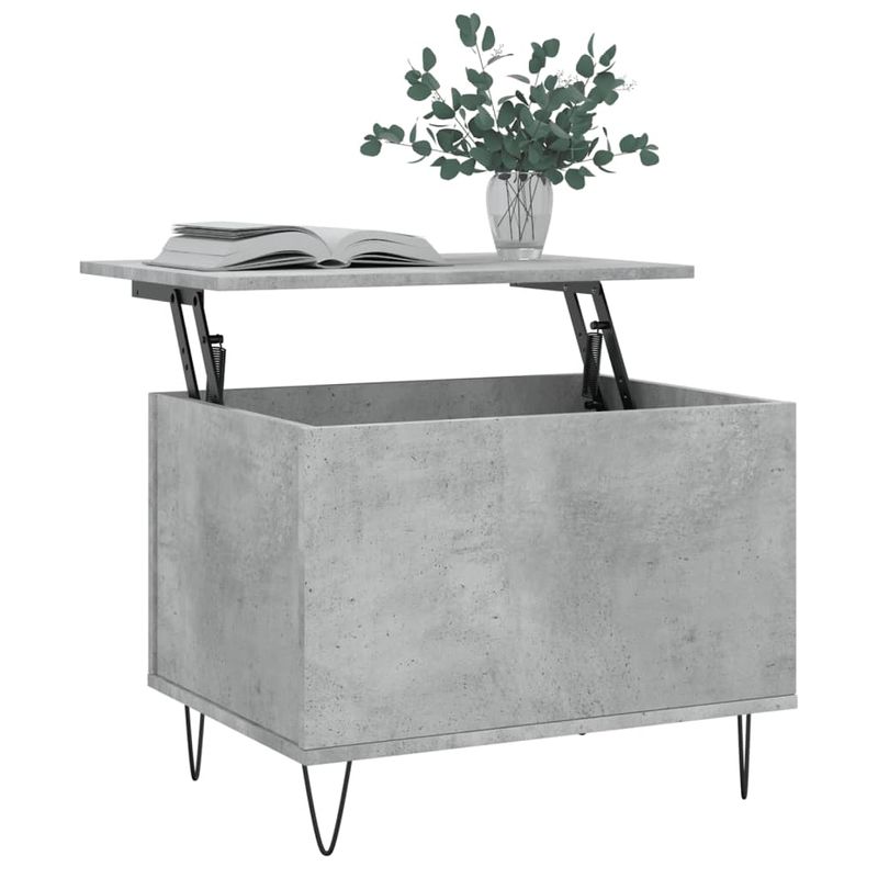 Casa si Gradina - Mobilier - Mese si birouri - Masute de cafea - Masuta de cafea, gri beton, 60x44,5x45 cm, lemn prelucrat - Infinity.ro