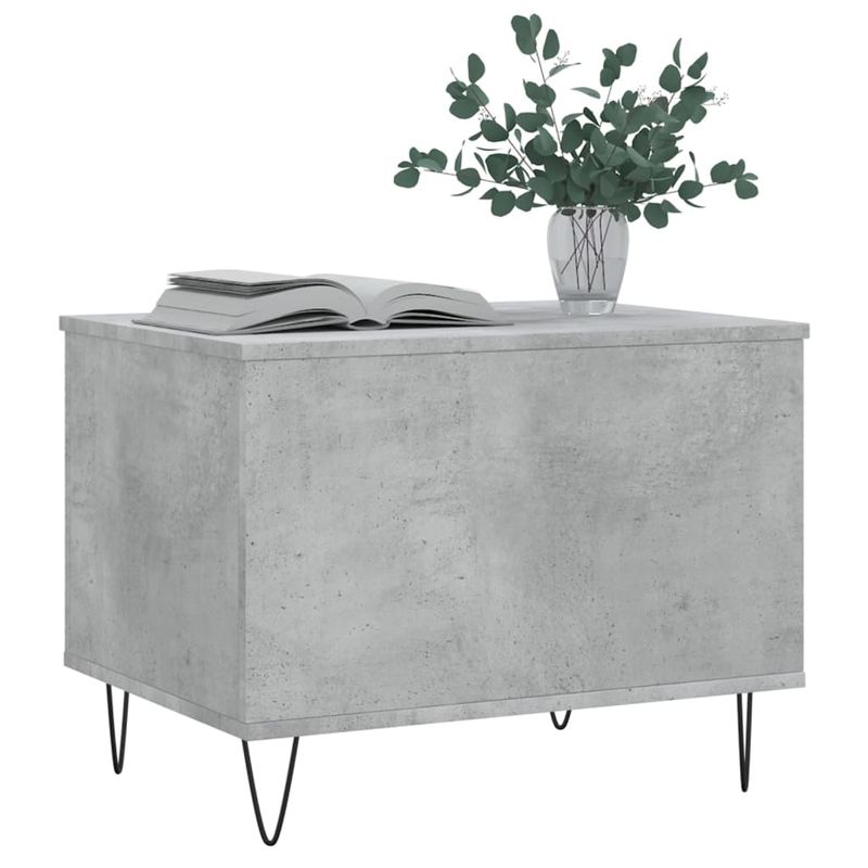 Casa si Gradina - Mobilier - Mese si birouri - Masute de cafea - Masuta de cafea, gri beton, 60x44,5x45 cm, lemn prelucrat - Infinity.ro