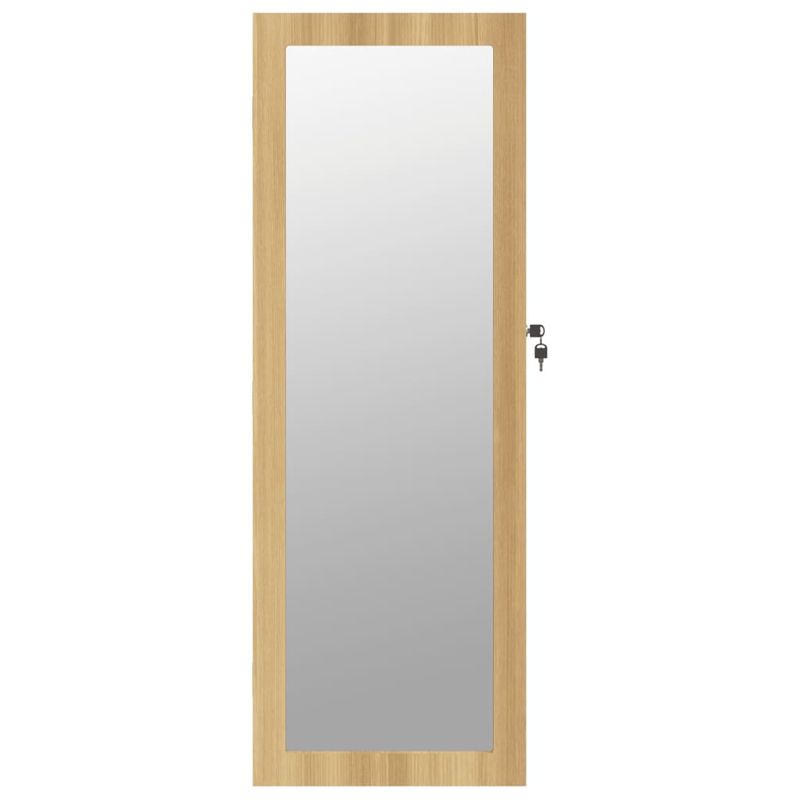 Casa si Gradina - Mobilier - Dulapuri si sifoniere - Dulapuri - Dulap de bijuterii cu oglinda montat pe perete 37,5x10x106 cm - Infinity.ro