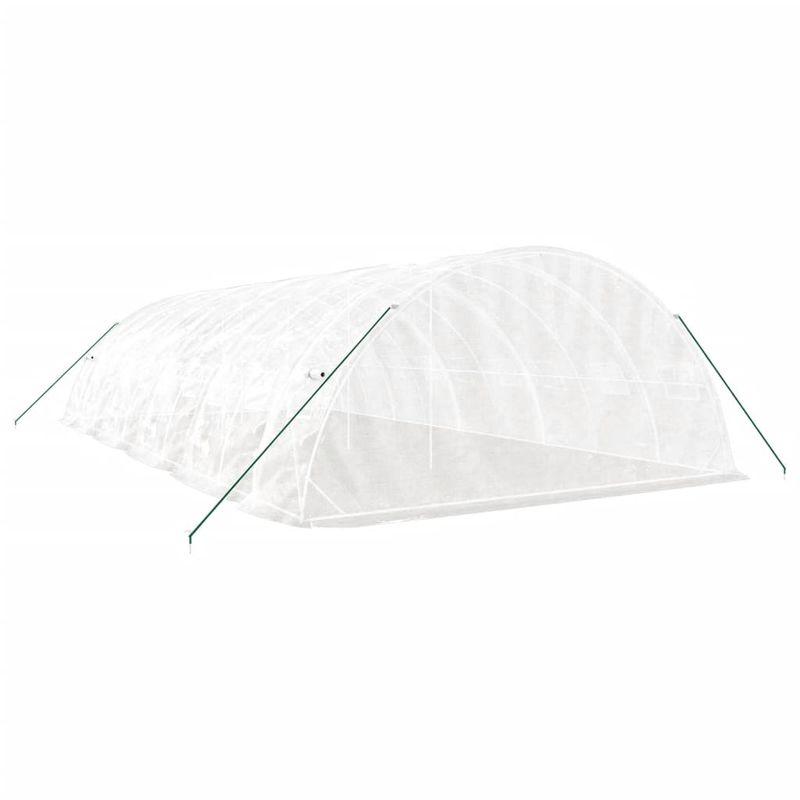 Casa si Gradina - Gradinarit si plante - Sere si solarii - Sera cu cadru din otel, alb, 50 m², 10x5x2,3 m - Infinity.ro