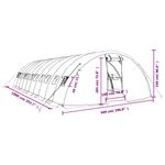 Casa si Gradina - Gradinarit si plante - Sere si solarii - Sera cu cadru din otel, alb, 50 m², 10x5x2,3 m - Infinity.ro
