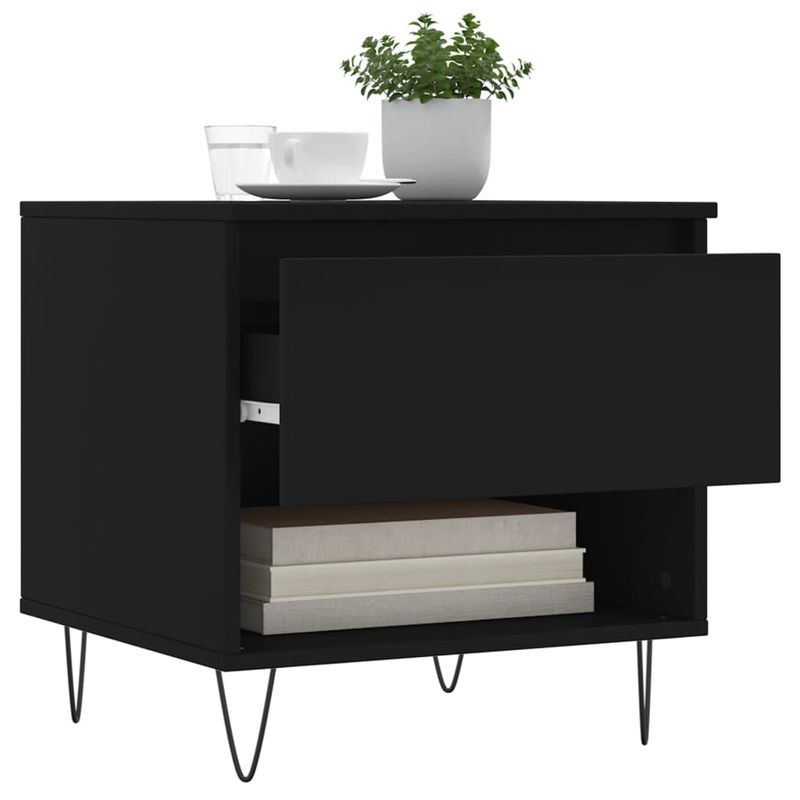 Casa si Gradina - Mobilier - Mese si birouri - Masute de cafea - Masuta de cafea, negru, 50x46x50 cm, lemn prelucrat - Infinity.ro