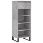 Casa si Gradina - Mobilier - Organizare si depozitare - Organizator incaltaminte - Pantofar, gri beton, 40x36x105 cm, lemn prelucrat - Infinity.ro