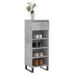 Casa si Gradina - Mobilier - Organizare si depozitare - Organizator incaltaminte - Pantofar, gri beton, 40x36x105 cm, lemn prelucrat - Infinity.ro