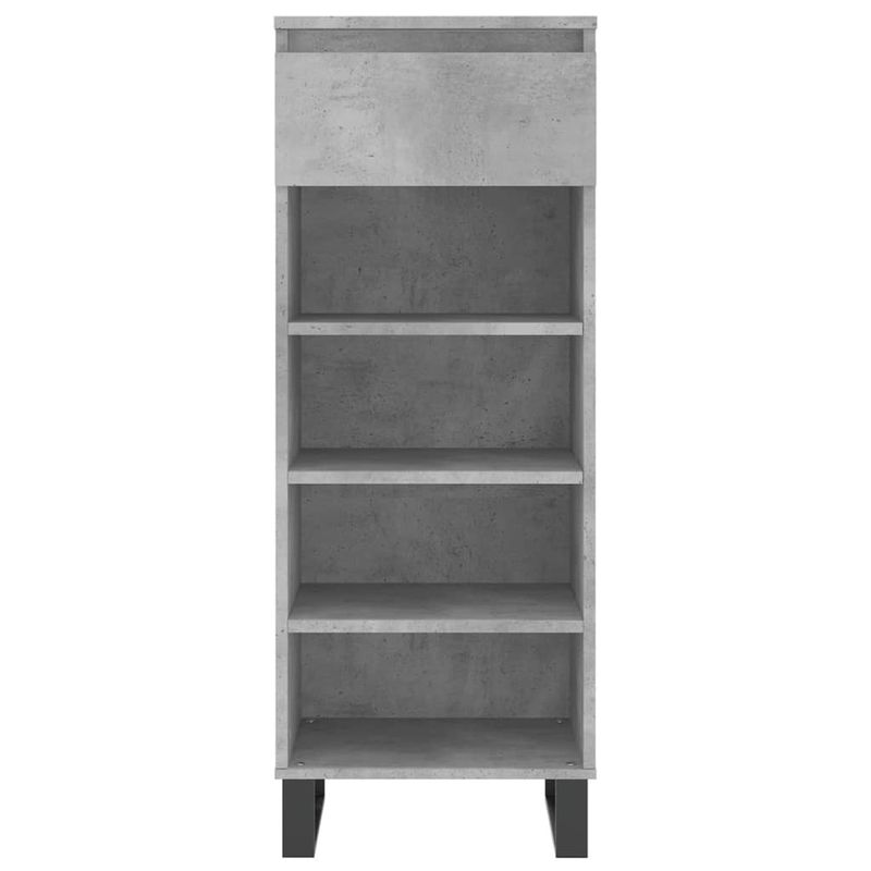 Casa si Gradina - Mobilier - Organizare si depozitare - Organizator incaltaminte - Pantofar, gri beton, 40x36x105 cm, lemn prelucrat - Infinity.ro