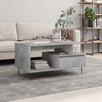 Casa si Gradina - Mobilier - Mese si birouri - Masute de cafea - Masuta de cafea, gri beton, 90x49x45 cm, lemn prelucrat - Infinity.ro