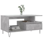 Casa si Gradina - Mobilier - Mese si birouri - Masute de cafea - Masuta de cafea, gri beton, 90x49x45 cm, lemn prelucrat - Infinity.ro