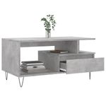 Casa si Gradina - Mobilier - Mese si birouri - Masute de cafea - Masuta de cafea, gri beton, 90x49x45 cm, lemn prelucrat - Infinity.ro