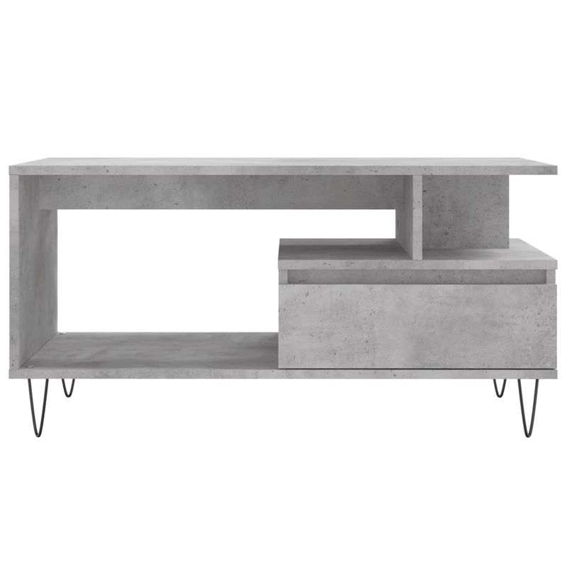 Casa si Gradina - Mobilier - Mese si birouri - Masute de cafea - Masuta de cafea, gri beton, 90x49x45 cm, lemn prelucrat - Infinity.ro