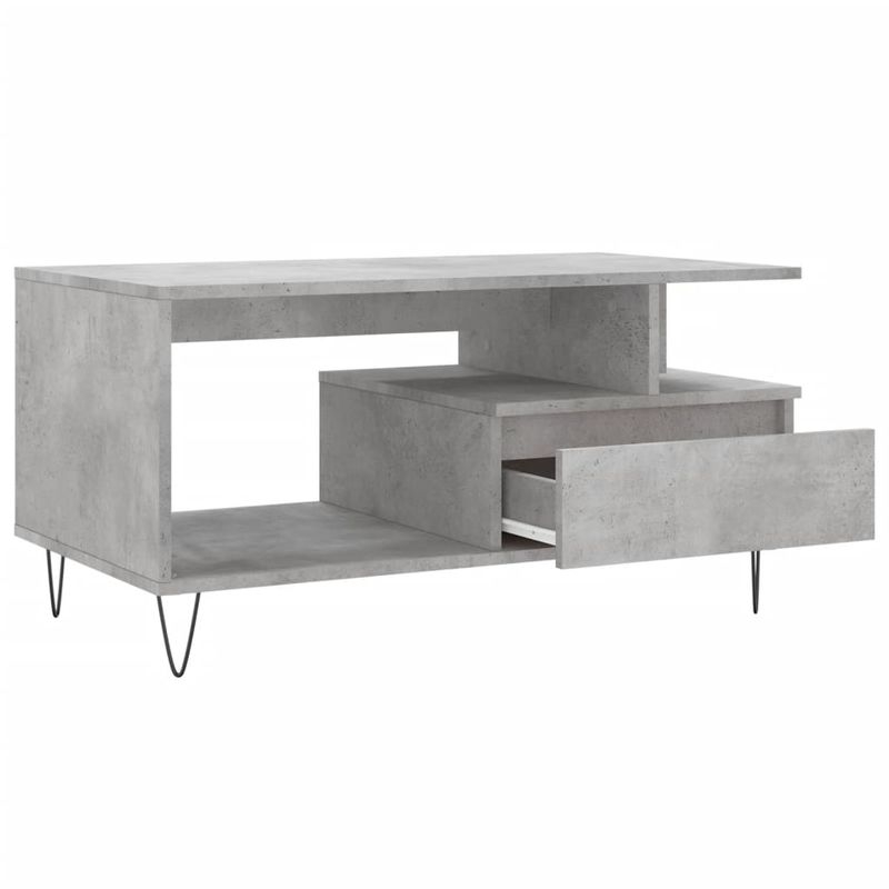 Casa si Gradina - Mobilier - Mese si birouri - Masute de cafea - Masuta de cafea, gri beton, 90x49x45 cm, lemn prelucrat - Infinity.ro
