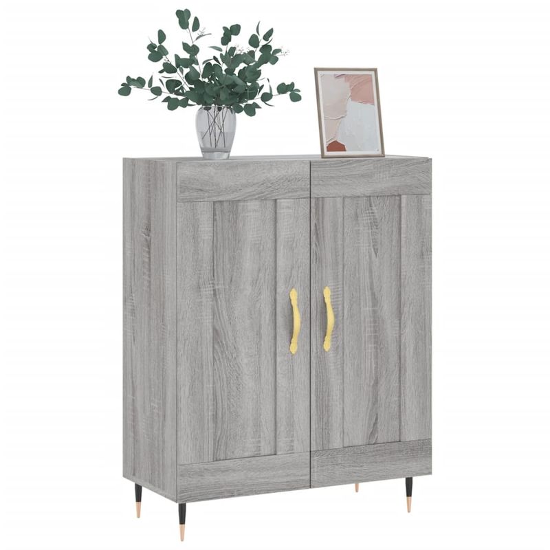 Casa si Gradina - Mobilier - Comode si corpuri - Comode - Servanta, gri sonoma, 69,5x34x90 cm, lemn compozit - Infinity.ro