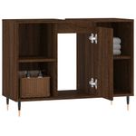 Casa si Gradina - Mobilier - Mobilier baie - Comode baie - Comoda pentru baie, stejar maro, 80x33x60 cm, lemn compozit - Infinity.ro