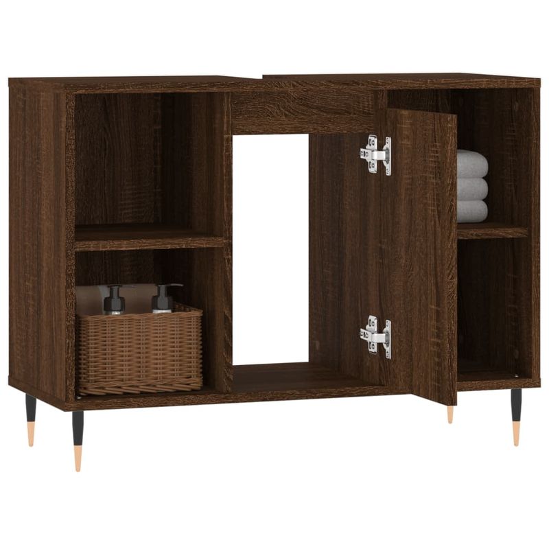 Casa si Gradina - Mobilier - Mobilier baie - Comode baie - Comoda pentru baie, stejar maro, 80x33x60 cm, lemn compozit - Infinity.ro