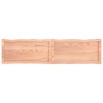 Casa si Gradina - Mobilier - Feronerie si accesorii mobila - Blat masa, 160x40x(2-4) cm, lemn tratat contur organic, maro deschis - Infinity.ro