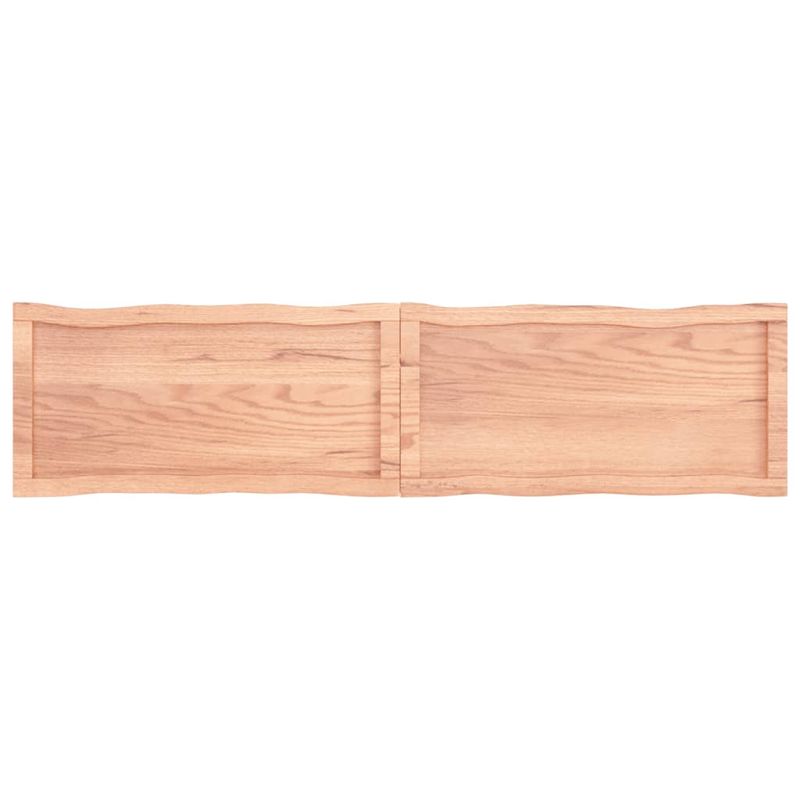 Casa si Gradina - Mobilier - Feronerie si accesorii mobila - Blat masa, 160x40x(2-4) cm, lemn tratat contur organic, maro deschis - Infinity.ro