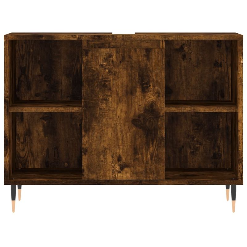 Casa si Gradina - Mobilier - Mobilier baie - Comode baie - Comoda pentru baie, stejar fumuriu, 80x33x60 cm, lemn compozit - Infinity.ro