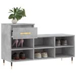 Casa si Gradina - Mobilier - Organizare si depozitare - Organizator incaltaminte - Pantofar, gri beton, 102x36x60 cm, lemn prelucrat - Infinity.ro