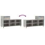 Casa si Gradina - Mobilier - Organizare si depozitare - Organizator incaltaminte - Pantofar, gri beton, 102x36x60 cm, lemn prelucrat - Infinity.ro
