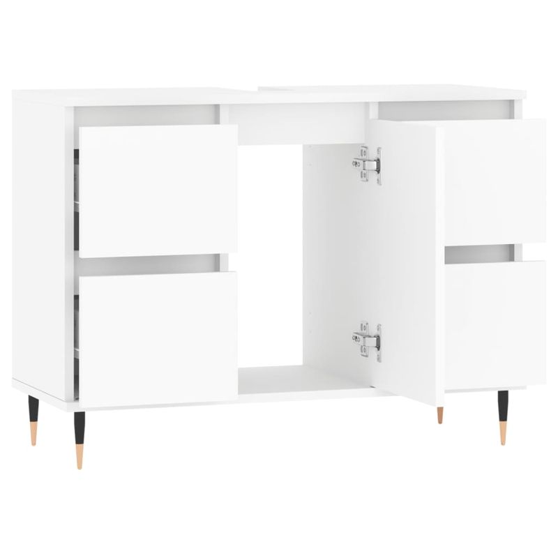 Casa si Gradina - Mobilier - Mobilier baie - Comode baie - Comoda pentru baie, alb, 80x33x60 cm, lemn compozit - Infinity.ro