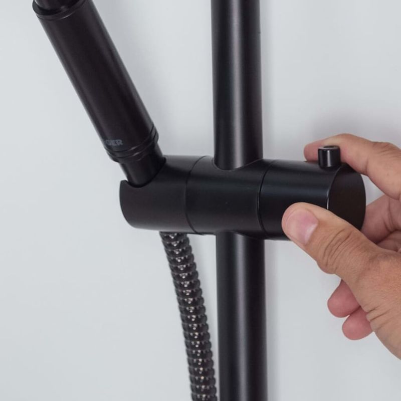 Casa si Gradina - Sanitare - Cazi si cabine de dus - Accesorii cada - Tiger Set de dus Tyne, negru mat - Infinity.ro