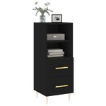 Casa si Gradina - Mobilier - Comode si corpuri - Comode - Servanta, negru, 34,5x34x90 cm, lemn compozit - Infinity.ro