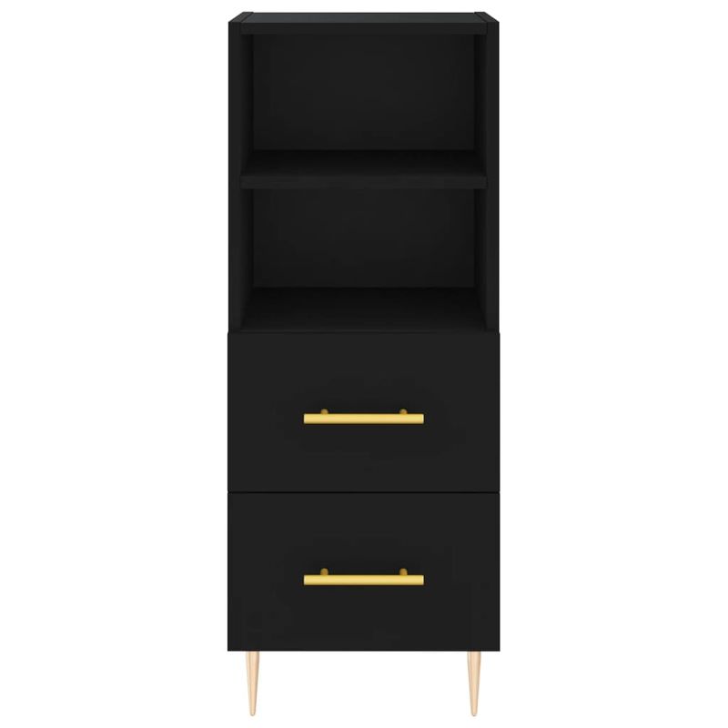 Casa si Gradina - Mobilier - Comode si corpuri - Comode - Servanta, negru, 34,5x34x90 cm, lemn compozit - Infinity.ro